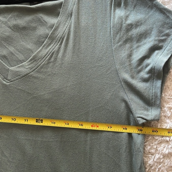 Tahari V-Neck T-Shirt Dress Sage Green size XL - Picture 5 of 9
